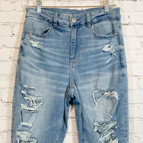 American Eagle Jeans Destroyed curvy hi rise jegging - Picture 3 of 7